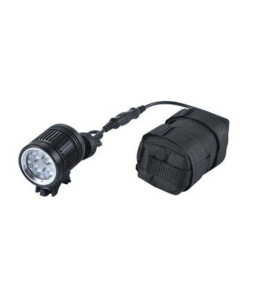 LUZ DELANTERA BICICLETA LED 1600LM CON BATERÍA EXTERNA RECARGABLE