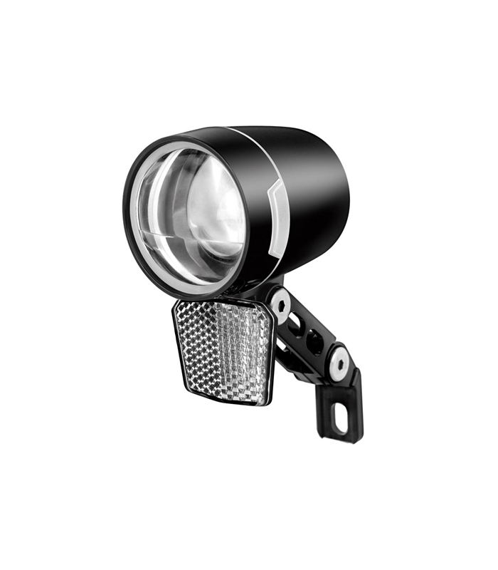 Luz delantera bicicleta LED 100lm para dinamo 6V + reflector