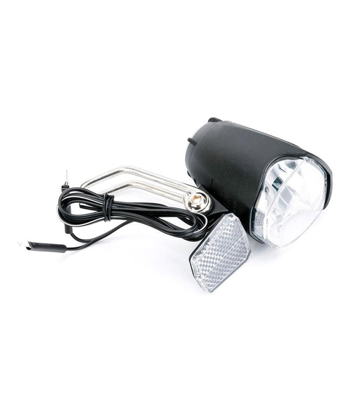 Luz delantera bicicleta LED 100lm para dinamo 6V + reflector