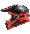 LS2 MX437 FAST EVO ROAR NEGRO MATE ROJO