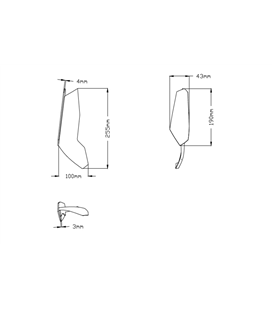 KAWASAKI NINJA H2 15' - 20' ALERONES DOWNFORCE SPORT