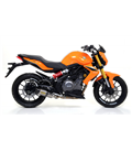 BENELLI BN 302 2014 - 2016 SILENCIOSO STREET THUNDER DE TITANIO FONDO EN CARBONO