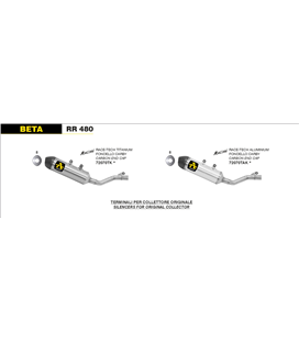 BETA RR 480 2020 -  COLECTOR EN ACERO INOXIDABLE