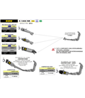 BMW S 1000 RR 2017 - 2018 SILENCIOSO RACE-TECH DE TITANIO FONDO EN CARBONO