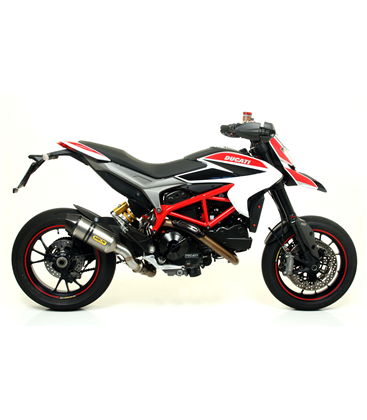 DUCATI HYPERMOTARD / HYPERSTRADA 2013 - 2015 SILENCIOSO RACE-TECH DE TITANIO FONDO EN CARBONO