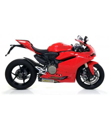 DUCATI 1299 PANIGALE 2015 - 2016 SILENCIOSOS WORKS DE TITANIO (DCHO+IZDO) FONDO EN CARBONO