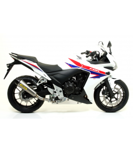 HONDA CBR 500 R 2013 - 2015 SILENCIOSO RACE-TECH DE TITANIO FONDO EN CARBONO