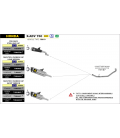 HONDA X-ADV 750 2021 - 2022 SILENCIOSO RACE-TECH ALUMINIO DARK" FONDO EN CARBONO - VERSION CORTA"