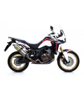 HONDA CRF 1000L AFRICA TWIN 2016 - 2019 SILENCIOSO MAXI RACE-TECH EN ALUMINIO FONDO EN CARBONO