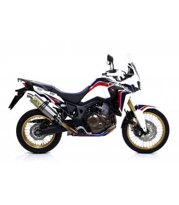 HONDA CRF 1000L AFRICA TWIN 2016 - 2019 SILENCIOSO SONORA DE TITANIO DARK" FONDO EN CARBONO"