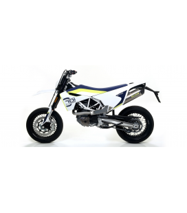 HUSQVARNA 701 ENDURO/SUPERMOTO 2017 - 2020 SILENCIOSO RACE-TECH EN TITANIO FONDO EN CARBONO