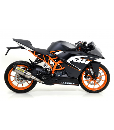 KTM RC 125 2015 - 2016 SILENCIOSO THUNDER DE TITANIO FONDO EN CARBONO