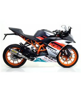 KTM RC 390 2015 - 2016 SILENCIOSO THUNDER DE TITANIO FONDO EN CARBONO