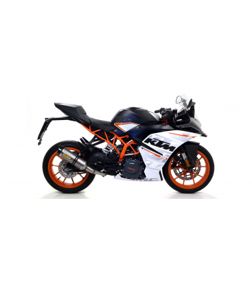 KTM RC 390 2017 - 2020 SILENCIOSO THUNDER DE TITANIO FONDO EN CARBONO