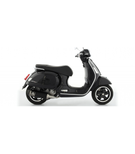 PIAGGIO VESPA GTS 300 HPE 2021 - 2022 SILENCIOSO URBAN  DE ALUMINIO DARK" FONDO DE CARBONO"