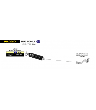 PIAGGIO MP3 500 LT 2014 - 2016 COLECTOR RACING