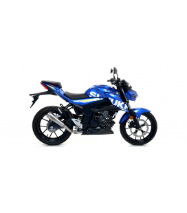 SUZUKI GSX-S 125 2017 - 2020 SILENCIOSO STREET THUNDER DE TITANIO FONDO EN CARBONO