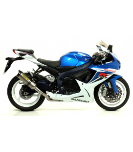 SUZUKI GSX-R 600 I.E. 2011 - 2016 SILENCIOSO THUNDER APPROVED DE TITANIO FONDO EN CARBONO