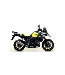 SUZUKI V-STROM 1000 2017 - 2020 SILENCIOSO MAXI RACE-TECH DE TITANIO FONDO EN CARBONO