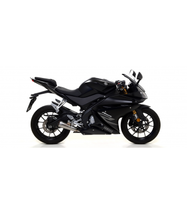 YAMAHA YZF-R 125 2017 - 2018 SILENCIOSO STREET THUNDER DE ALUMINIO DARK" FONDO EN CARBONO"