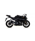 YAMAHA YZF-R 125 2017 - 2018 SILENCIOSO STREET THUNDER DE ALUMINIO DARK" FONDO EN CARBONO"