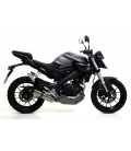 YAMAHA MT 125 2014 - 2019 SILENCIOSO THUNDER DE ALUMINIO DARK" FONDO EN CARBONO"
