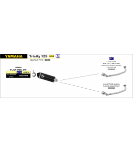YAMAHA TRICITY 125 2017 - 2020 COLECTOR RACING PARA ESCAPE URBAN