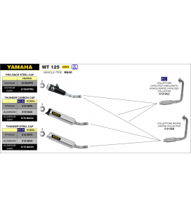 YAMAHA MT 125 2021 - 2022 SILENCIOSO NICHROM PRO-RACE