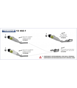 YAMAHA YZ 450 F 2020 -  COLECTOR EN ACERO INOXIDABLE