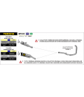 YAMAHA MT-03 2016 - 2017 SILENCIOSO STREET THUNDER DE TITANIO FONDO EN CARBONO