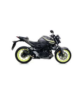 YAMAHA MT-03 2018 - 2019 SILENCIOSO STREET THUNDER DE TITANIO FONDO EN CARBONO