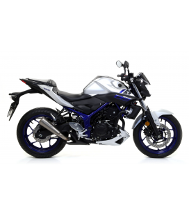 YAMAHA MT-03 2016 - 2017 SILENCIOSO STREET THUNDER DE ALUMINIO FONDO EN CARBONO