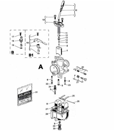 CARBURADOR DELL ORTO VHST 28