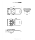 CABEZAL DE PALANCA QUAD LOCK 360