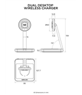 CARGADOR DOBLE INALÁMBRICO QUAD LOCK MAG