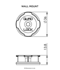 SOPORTE DE PARED ADHESIVO QUAD LOCK