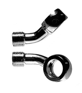 BANJO 45° + 20° LATERAL IZQ M10 VENHILL CROMADO