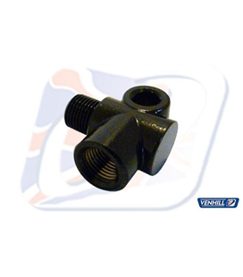 CODO 90° HEMBRA M10X1 VENHILL NEGRO