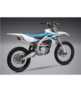 LINEA COMPLETA ESCAPE YOSHIMURA SIGNATURE RS-4, ACERO INOX, SILENCIOSO DE ALUMINIO, YAMAHA YZ250F