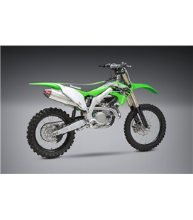 LINEA COMPLETA ESCAPE YOSHIMURA SIGNATURE RS-4, ACERO INOX, SILENCIOSO DE ALUMINIO, KAWASAKI KX450F