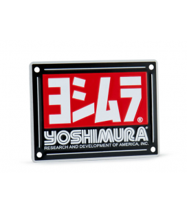 PLACA CON LOGO YOSHIMURA PARA SILENCIOSO RS-4