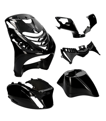 KIT DE CARENADOS PIAGGIO ZIP SP 4 PIEZAS NEGRO