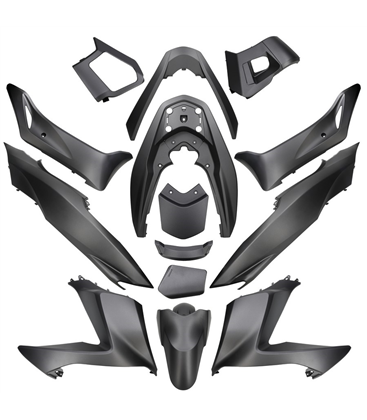 KIT DE CARENADOS HONDA PCX 2014-2017 14 PIEZAS GRIS CARBON MATE NHB52M