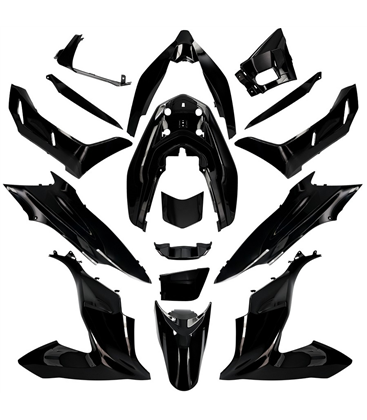 KIT DE CARENADOS HONDA PCX 2018 17 PIEZAS NEGRO PERLA NIGHTSTAR NHA84