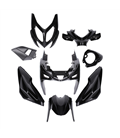 KIT DE CARENADOS YAMAHA AEROX / MBK NITRO 2013 9 PIEZAS NEGRO