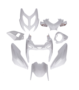 KIT DE CARENADOS YAMAHA AEROX / MBK NITRO 2013 9 PIEZAS BLANCO