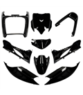 KIT DE CARENADOS YAMAHA JOG R RR / MBK MACH G 9 PIEZAS NEGRO