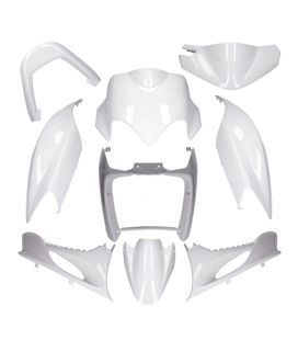 KIT DE CARENADOS YAMAHA JOG R RR / MBK MACH G 9 PIEZAS BLANCO