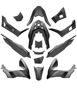 KIT DE CARENADOS HONDA PCX 2021- 14 PIEZAS NEGRO MATE NHA76