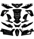 KIT DE CARENADOS PEUGEOT SPEEDFIGHT 4 14 PIEZAS NEGRO MATE